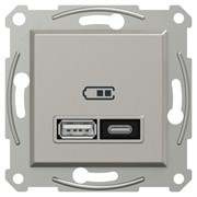 USB розетка тип А+С, 21 Вт, бронза, EPH2700569 Schneider Electric Asfora