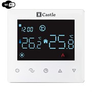 Терморегулятор для теплого пола Castle AC606H с функцией WI-FI (Белый)