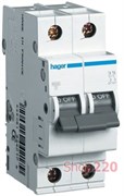 Автоматический выключатель 6 А, 1 фаза + ноль, С, 6kA MC506A Hager