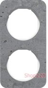 Рамка 2 поста, серый/полярная белизна, бетон, R.1 Berker