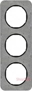 Рамка 3 поста, серый/черный, бетон, R.1 Berker