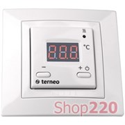 Терморегулятор для теплого пола terneo st, белый