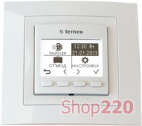Терморегулятор недельный программируемый terneo pro, белый
