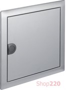 Дверь с рамкой для 1-рядного щита VOLTA, нержавеющая сталь , VZ261N Hager