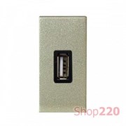 Розетка USB для зарядки, 1мод., шампань, Zenit ABB N2185 CV