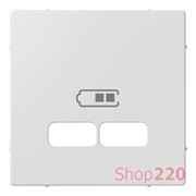 Накладка USB розетки, активный белый, Merten MTN4367-0325