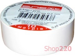 Изолента самозатухающая, 20м, белая, e.tape.pro.20.white Enext p0450011
