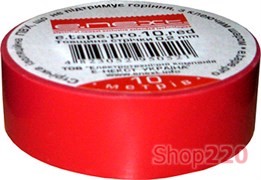 Изолента самозатухающая, 20м, красная, e.tape.pro.20.red Enext p0450008