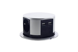 Выдвижной блок розеток в стол с USB, ElectroHouse EH-AR-305