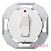 Кнопка с подсветкой, белый, Renova WDE011004 Schneider