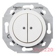 Низковольтный кнопочный выключатель, 2 полюса, белый, Renova WDE011071 Schneider
