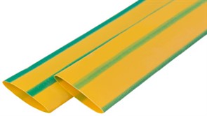 Термоусадочная трубка e.termo.stand.12.6.yellow-green 12/6, 1м, желто-зеленая