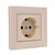 Розетка с заземлением, кремовый, EPH2900123 Schneider Asfora - фото 100600