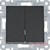 Кнопка 2-клавишная, черный, Lumina WL0143 Hager - фото 103665
