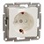 Розетка с заземлением и защитными шторками, кремовый, EPH2970223 Schneider Asfora - фото 113431
