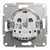 Розетка с заземлением и защитными шторками, белый, Schneider Asfora - фото 113564