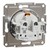 Розетка с заземлением, белый, Schneider Asfora - фото 113589