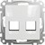 Адаптер под 2 модуля Keystone, белый, Sedna Design - фото 113662