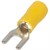 Изолированный вилочный наконечник 4-6 кв.мм, желтый, 100шт, e.terminal.stand.sv.5,5.8.yellow Enext - фото 116165