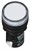 Сигнальная арматура белая, 12V АC/DC, AD22-22DS - фото 142597