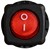 Переключатель 1-клавишный с красной подсветкой. (круглая клавиша) KCD1-7-101N R/B - фото 143038