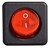 Переключатель 1-клавишный (красная круглая клавиша) KCD2-10-201 R/B - фото 143095