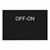 Табличка с надписью Easy Harmony XB2, черная, 18x27 мм, пластик, с надписью «OFF-ON» - фото 158812