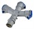 Адаптер 1 вилка - 3 розетки, 16А, 3P, IP44, UCombi - фото 165914