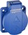 Розетка встроенная тип F, 16А, 3P, IP54, синяя, UCombi - фото 165918