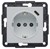 Розетка с заземлением и USB тип С, белый, Lumina-2 WL4850 Hager - фото 171543