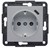 Розетка с USB тип С, серебристый, Lumina WL4852 Hager - фото 171548
