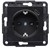 Розетка с USB тип С, черный, Lumina WL4853 Hager - фото 171553