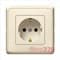 Механизм розетки с заземлением, слоновая кость, 773720 Legrand Cariva - фото 12287