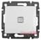 МЕХАНИЗМ ПЕРЕКЛЮЧАТЕЛЯ 1-КЛАВИШНОГО С ПОДСВЕТКОЙ, БЕЛЫЙ, 774426 LEGRAND VALENA