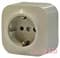 Розетка с заземлением и защитными шторками, слоновая кость, 782450 Legrand Quteo - фото 13872