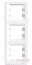 Рамка 3 поста, вертикальная, белый, EPH5810321 Schneider Asfora - фото 31071