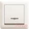 Выключатель проходной с подсветкой, кремовый, Lumina-2 WL0221 Hager - фото 31759
