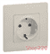 Розетка с заземлением и шторками, слоновая кость, 672322 Legrand Etika - фото 33542