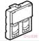 АДАПТЕР ДЛЯ ДВУХ МОДУЛЕЙ RJ45 KEYSTONE, 78610 LEGRAND MOSAIC