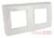 Рамка для модулей 2x2, горизонтальня, белый, 78804 Legrand Mosaic - фото 42155