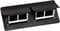 Выдвижной лючок для розеток в стол, 8 модулей, черный, 654005 Legrand - фото 48740