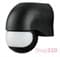 Датчик движения настенный, 180°, IP44, e.sensor.pir.12.black - фото 51244