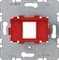 Опорная пластина для модулей Keystone с красной вставкой, одинарная, Berker 454001 - фото 61927