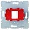 Опорная пластина для модулей Keystone с красной вставкой, одинарная, Berker 454001 - фото 61928