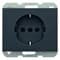 Розетка с заземлением, антрацит, K.1 Berker 47157006 - фото 61969