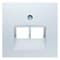 Накладка для компьютерной розетки, двойная, полярная белизна, S.1 Berker 14098989 - фото 62230