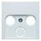 Накладка ТВ розеток на 2/3 отверстия, полярная белизна-matt, S.1 Berker 12031909 - фото 62250