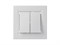 Проходной выключатель двухклавишный, белый, EPH0600121 Schneider Asfora - фото 64508