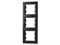 Рамка 3 поста, вертикальная, антрацит, EPH5810371 Asfora Schneider - фото 67870