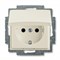 Розетка с заземлением и крышкой, белый шале, ABB 20 EUK-96-507 Basic 55 - фото 68304